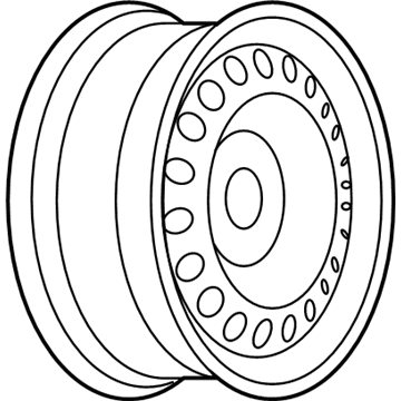 Chevy 9593961 Wheel, Steel