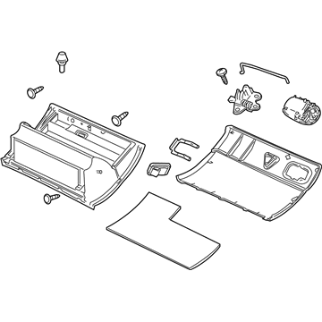 Pontiac 92155325 Glove Box Assembly