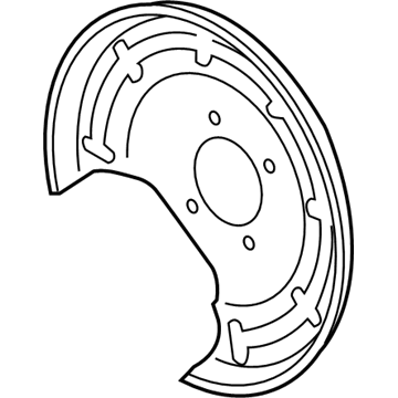 Chevy Sonic Brake Backing Plate - 42453982