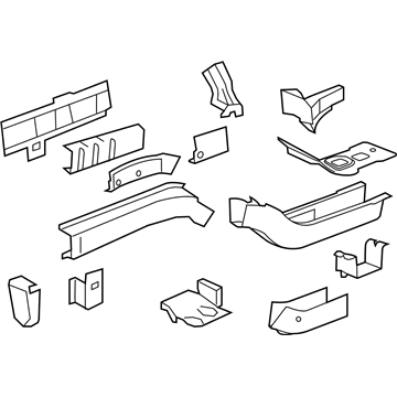 GM 22877783 Rail Assembly, Front Compartment Inner Side