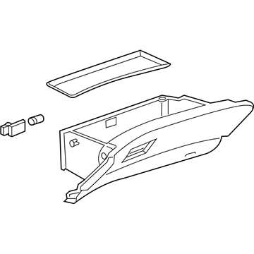 GM 23455379 Door Assembly, Instrument Panel Compartment *Titanium