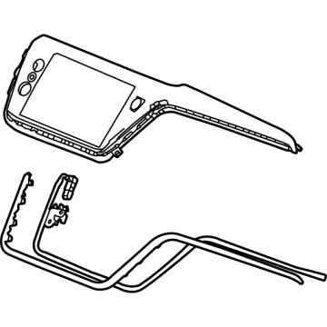 GM 42780690 Plate Assembly, I/P Acsry Ctr Tr *Black