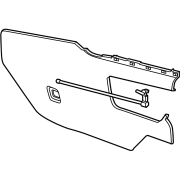 GM 84567955 Panel Assembly, F/Flr Cnsl Extn *Dark Titaniu