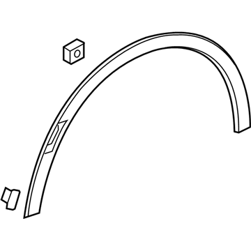 GM 84096070 Molding Assembly, Front Wheel Opening *Service Primer