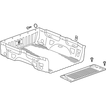 GM 23221572 Bed Liner with Bowtie Logo (for Standard Bed Models)