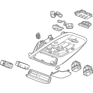 GM 42726772 Console Assembly, Rf *Gray Y