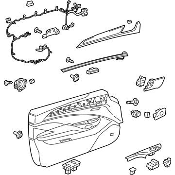 Cadillac 23242424 Door Trim Panel
