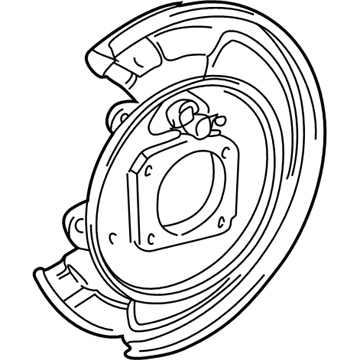 2006 Pontiac Vibe Brake Backing Plate - 88971185