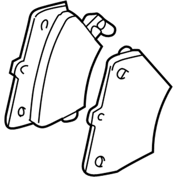 2004 Pontiac Vibe Brake Pad - 88972099