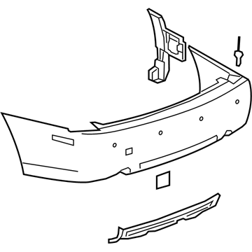 Cadillac 19180574 Bumper Cover