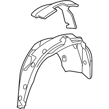 GM 15231777 Liner Assembly, Rear Wheelhouse Panel