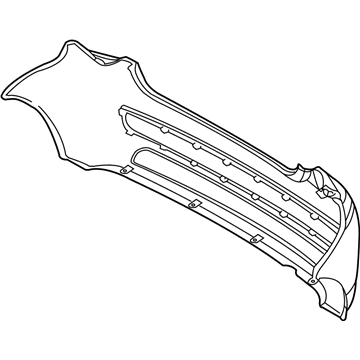 GM 96808268 Bumper Fascia, Rear