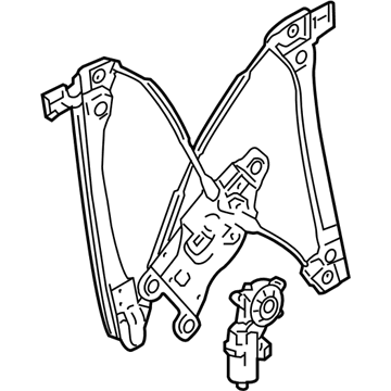 GM 22803201 Front Side Door Window Regulator Assembly