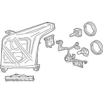 GM 84564094 Headlamp Assembly, Front