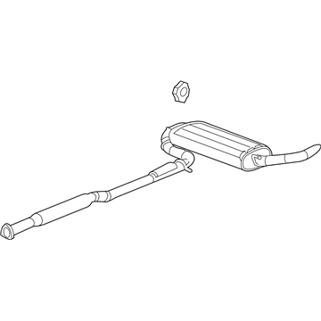 Pontiac 15286603 Muffler W/Tpipe