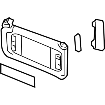 GM 22850300 Sunshade Assembly, . *Gray Y