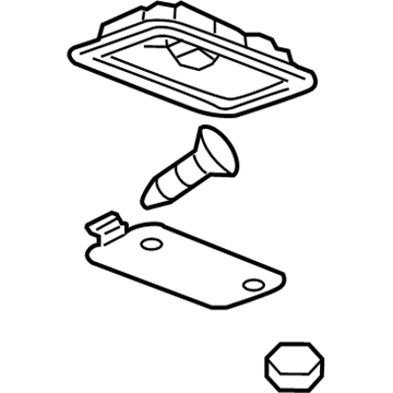 GMC 25850225 Dome Lamp Assembly