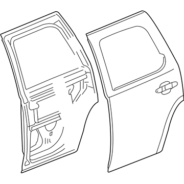 GM 20773453 Door Assembly, Rear Side