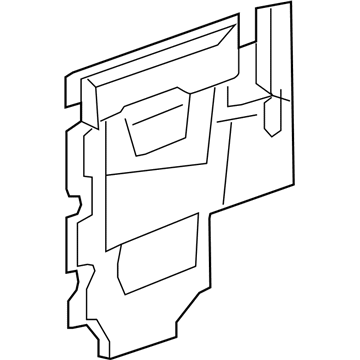 GM 20790441 Deflector Assembly, Rear Side Door Water