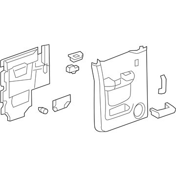 GM 20809053 Panel Assembly, Rear Side Door Lower Trim *Light Ttnum