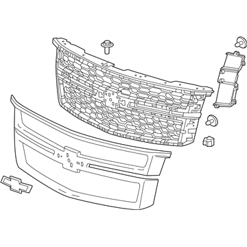 GM 84724085 Grille Assembly, Front Upr