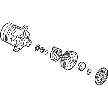 GM 89019218 Air Conditioner Compressor Assembly