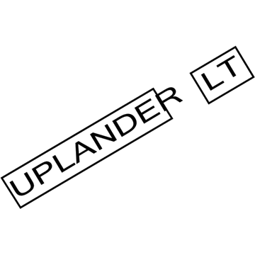 GM 15222335 Plate Assembly, Lift Gate Name (Uplander Light)