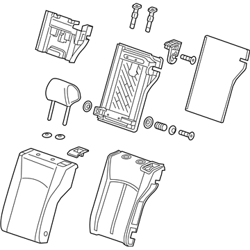 Chevy 95023312 Seat Back Assembly