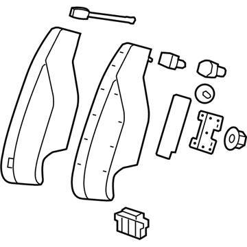 GM 94524963 Bolster Assembly, Rear Seat Back *Black