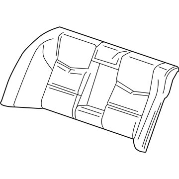 GM 84198349 Cover Assembly, Rear Seat Back *Saffron