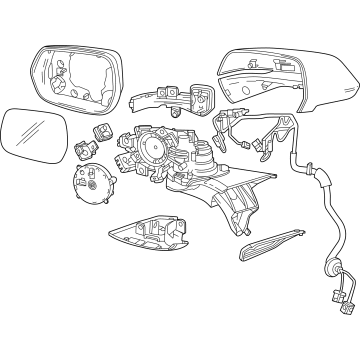 Cadillac 87823057 Mirror Assembly