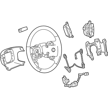 GM 20780858 Steering Wheel Assembly *Dark Titanium