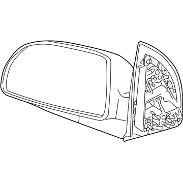 2007 Saturn Vue Side View Mirrors - 15873077