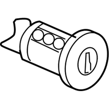 Cadillac 25756081 Lock Cylinder