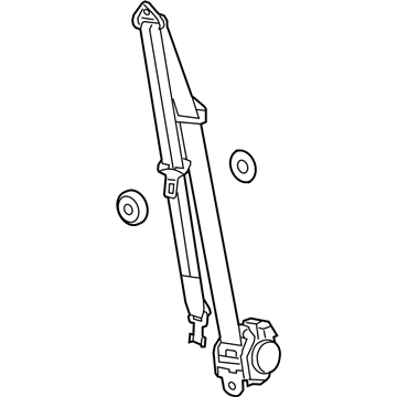 GM 19368233 Belt Kit,D/Seat (Retr Si) (W/ Pre, Tensr)*Black