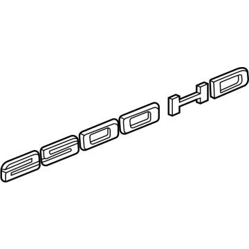 GM 84337651 Plate Assembly, Front S/D Wt Class Na *Chrome M