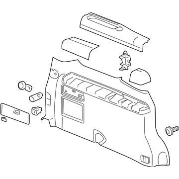 Pontiac 15915895 Side Trim Panel