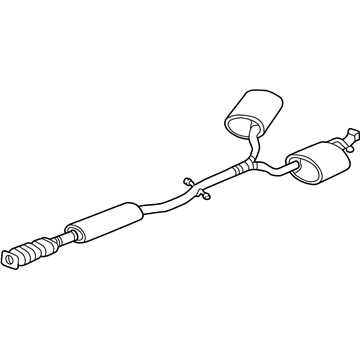 2003 Pontiac Bonneville Muffler - 25738463