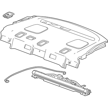 GM 26221492 Trim Assembly, Rear Window Panel *Black