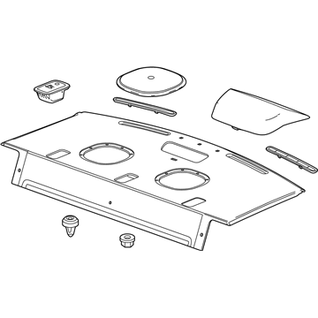 GM 95218800 Trim Assembly, Rear Window Panel *Jet Black