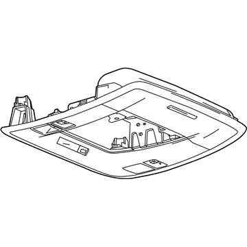 GM 23396145 Console, Roof *Light Ash Grr