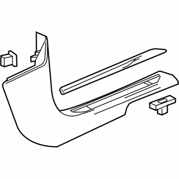 GM 84272474 Molding Assembly, Front Side Door Sill Garnish *Black