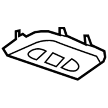 GM 15291513 Plate Assembly, Rear Roof Closeout *Shale