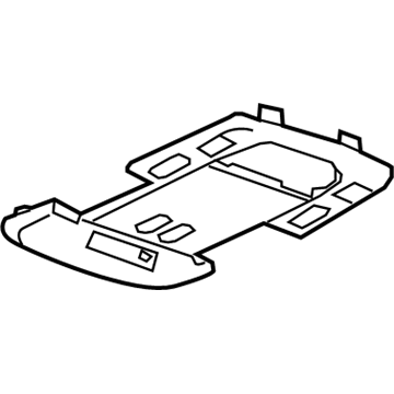 GM 20804124 Bezel, Roof Front Compartment *Light Titanium