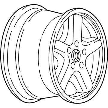 1998 Chevy Corvette Spare Wheel - 9592640