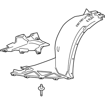 GM 23153555 Liner,Front Wheelhouse Front