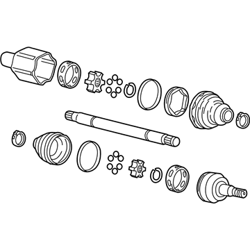 2017 Chevy Corvette Axle Shaft - 23301162