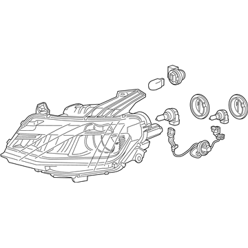 GM 84244103 Headlamp Assembly, Front