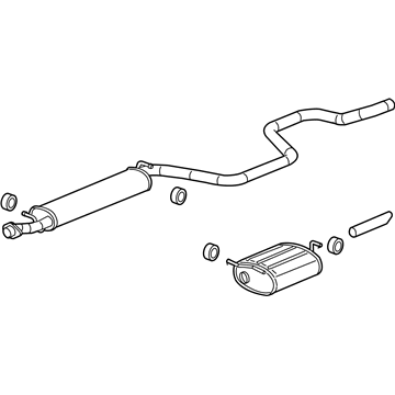 2005 Chevy Malibu Exhaust Pipe - 15828658