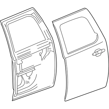 Cadillac 22892601 Door Shell